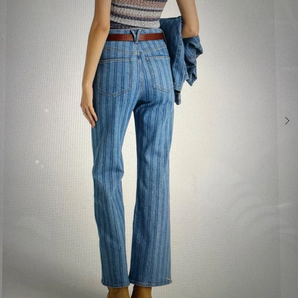 Veronica Beard Striped Crosbie Jeans - Picture 3 of 4